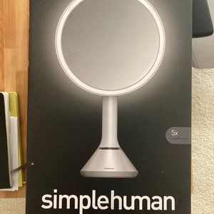 SimpleHuman 8" Sensor-Activated Lighted 5x Magnifying Mirror